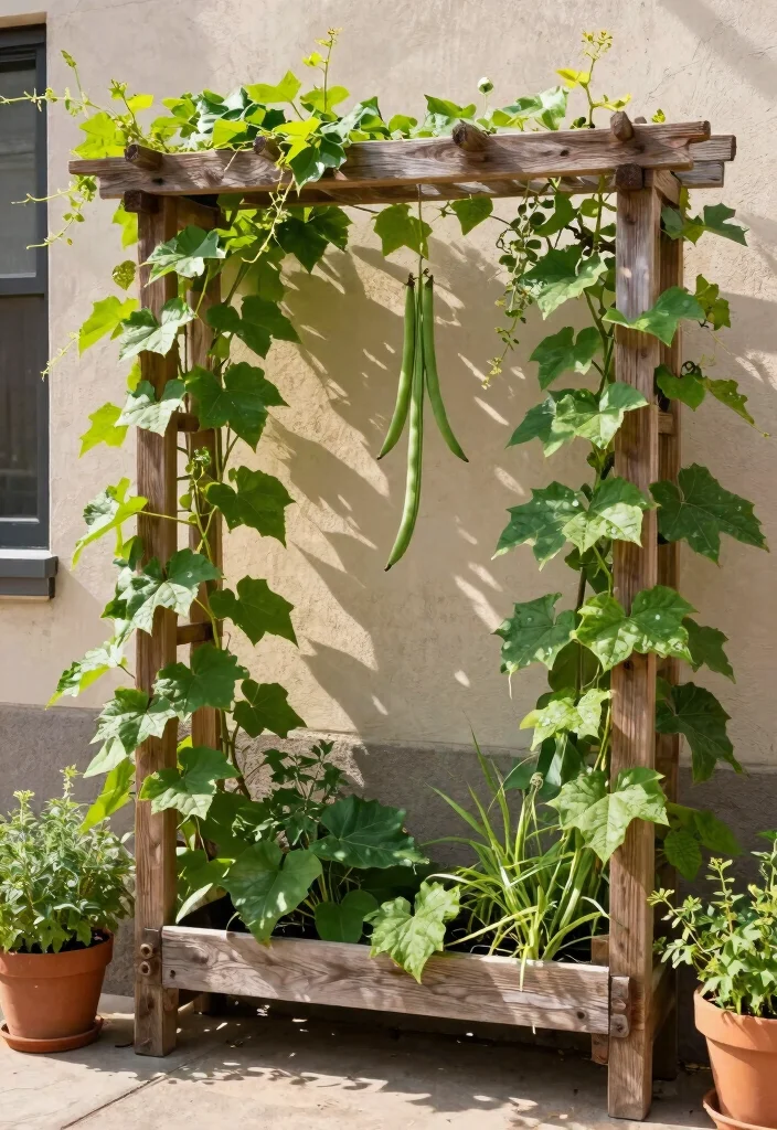 10 Downspout Trellis Ideas for Smart Vertical Growing - 1. The Classic Framework 1