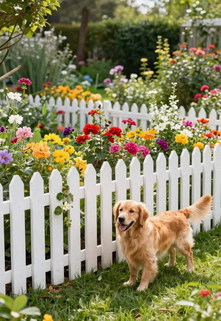 10 Fence Ideas for Dogs That Are Safe and Practical 1. Wooden Picket Fence 0