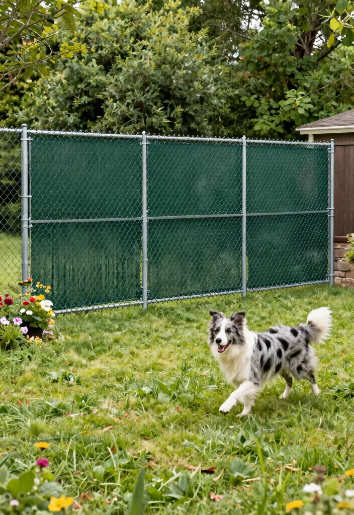 10 Fence Ideas for Dogs That Are Safe and Practical 2. Chain Link Fencing 0