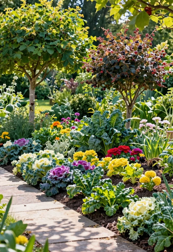 10 Half Acre Backyard Ideas for Balanced and Functional Outdoor Living - 1. Edible Landscaping: A Feast for the Eyes 1