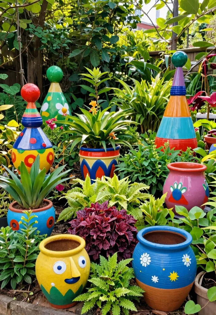 10 Half Acre Backyard Ideas for Balanced and Functional Outdoor Living - 10. Garden Art and Decor for Personal Touch 1