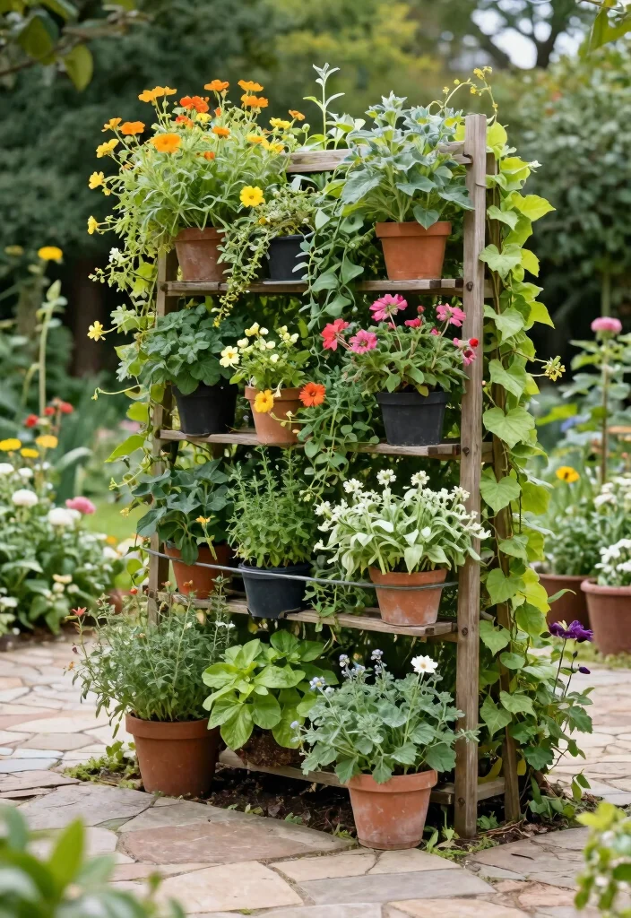 10 Half Acre Backyard Ideas for Balanced and Functional Outdoor Living - 2. Vertical Gardening for Space Optimization 1