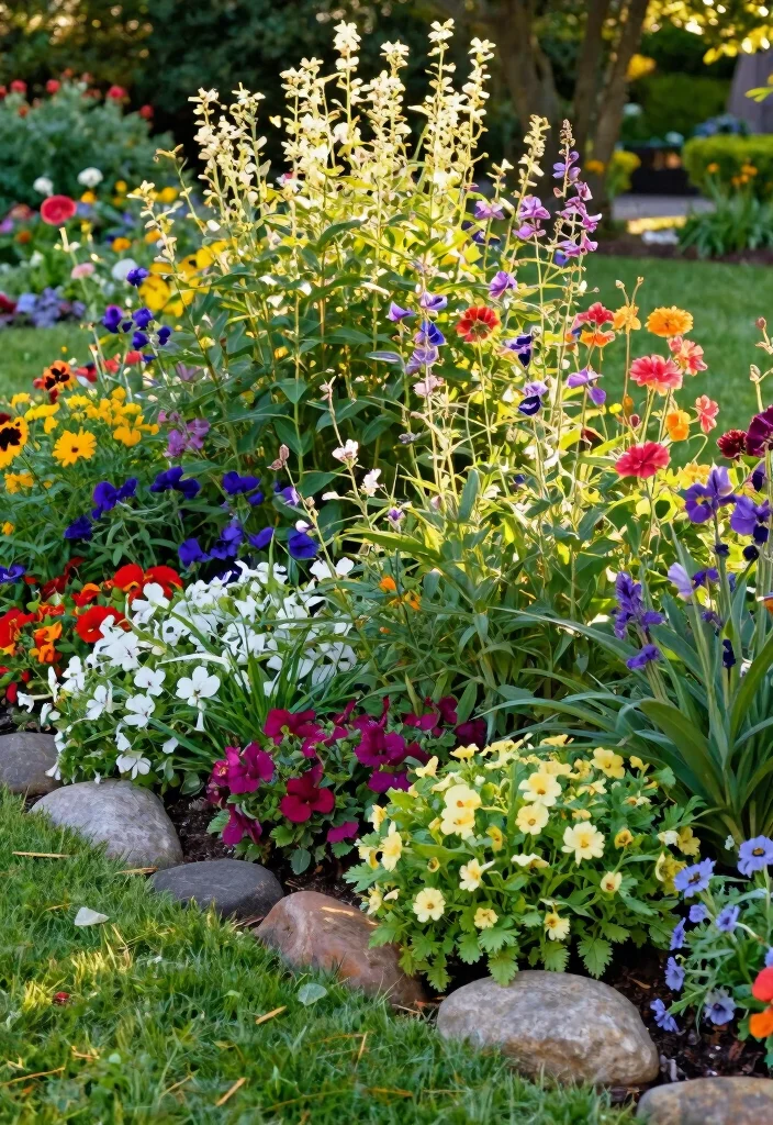 10 Half Acre Backyard Ideas for Balanced and Functional Outdoor Living - 6. Perennial Gardens for Low Maintenance 1