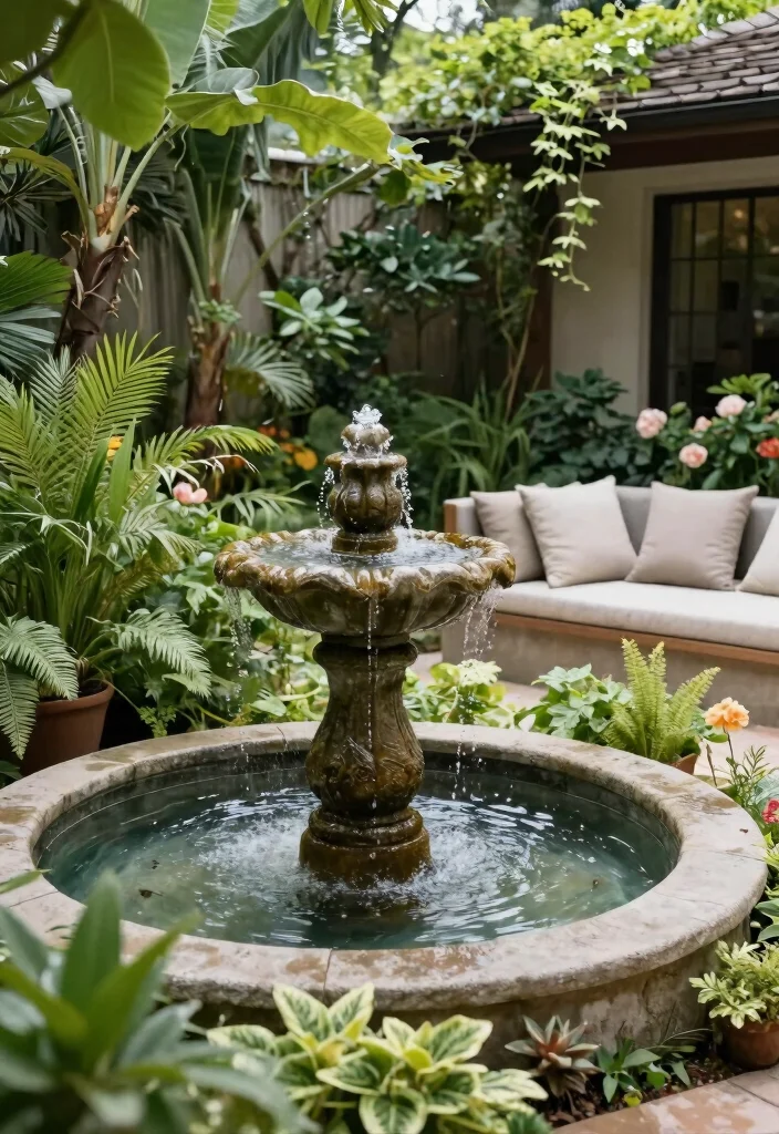 10 Natural Patio Ideas for Organic and Relaxed Outdoor Spaces - 7. Incorporating Water Features for Serenity 1