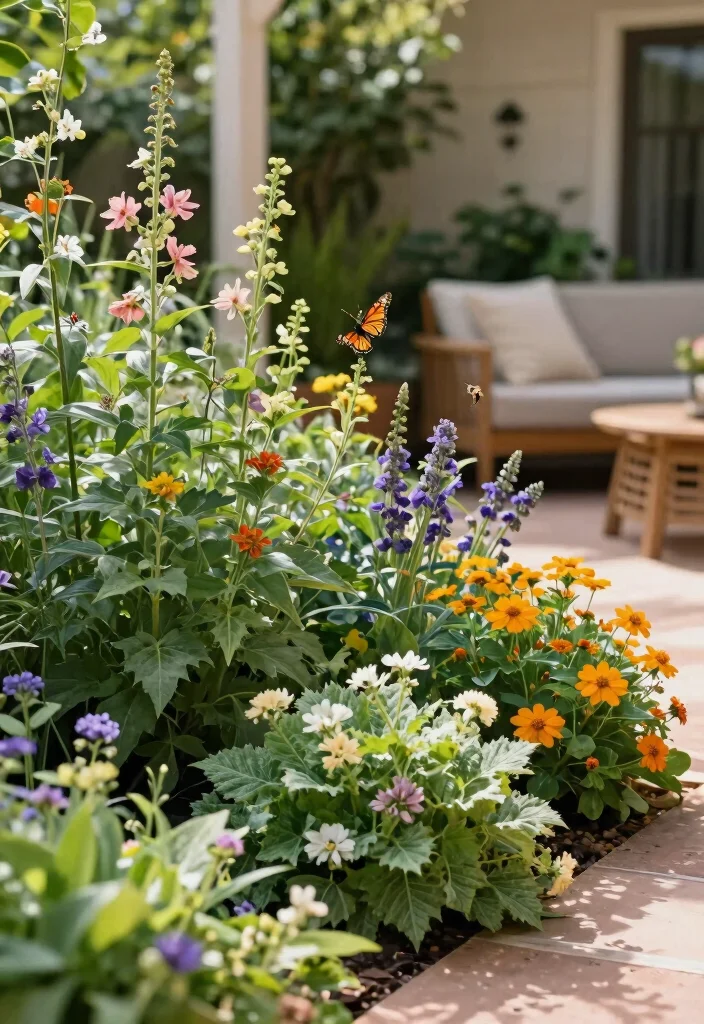 10 Natural Patio Ideas for Organic and Relaxed Outdoor Spaces - 8. Native Plant Landscaping for Low-Maintenance Beauty 1