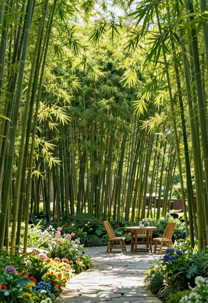 10 Natural Privacy Fence Ideas Using Hedges and Plants - 3. Bamboo Privacy Screens 1