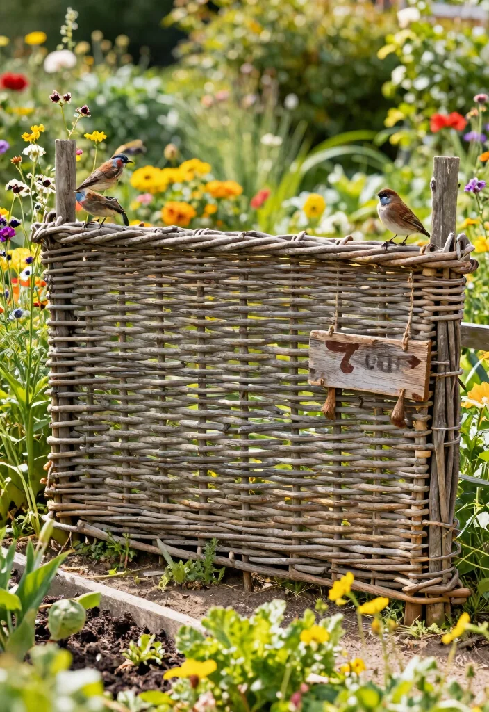 10 Natural Privacy Fence Ideas Using Hedges and Plants - 6. Natural Willow Fences 1