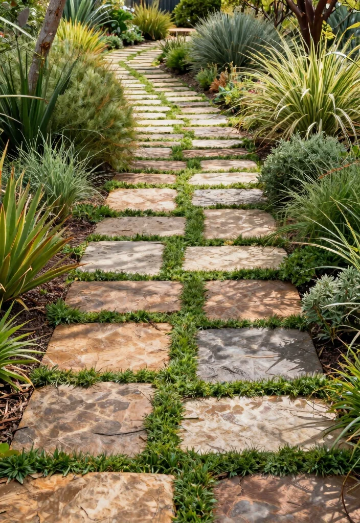 10 Outback Patio Ideas for Rustic and Durable Style 3 10 Outback Patio Ideas for Rustic and Durable Style 3. Sustainable Stone Pathways 0