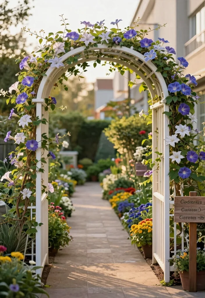 10 PVC Trellis Ideas for Lightweight and Affordable Support - 3. Archway Trellis 1