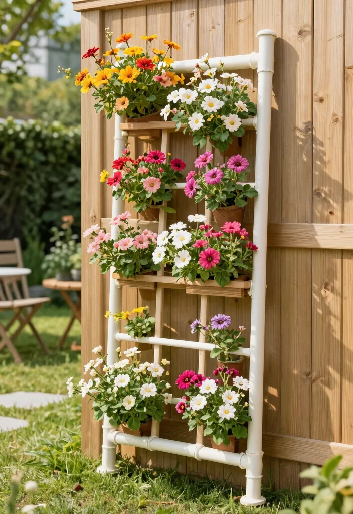 10 PVC Trellis Ideas for Lightweight and Affordable Support - 7. Decorative Panel Trellis 1