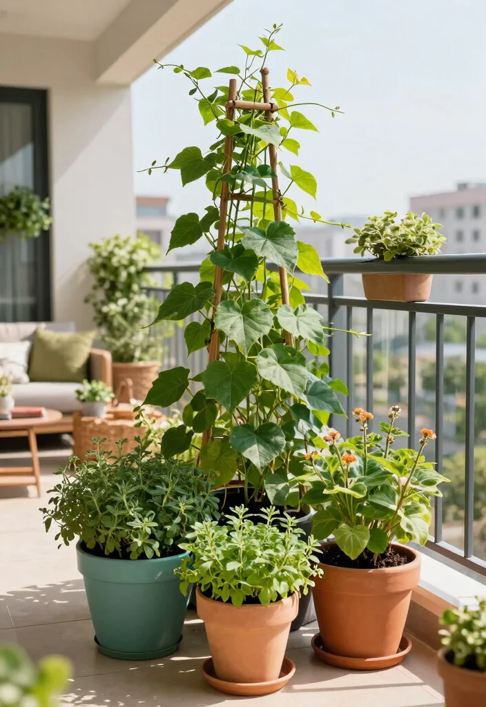10 Planter Trellis Ideas for Small Space Vertical Gardening - 10. Container Trellis: Double the Greenery 1
