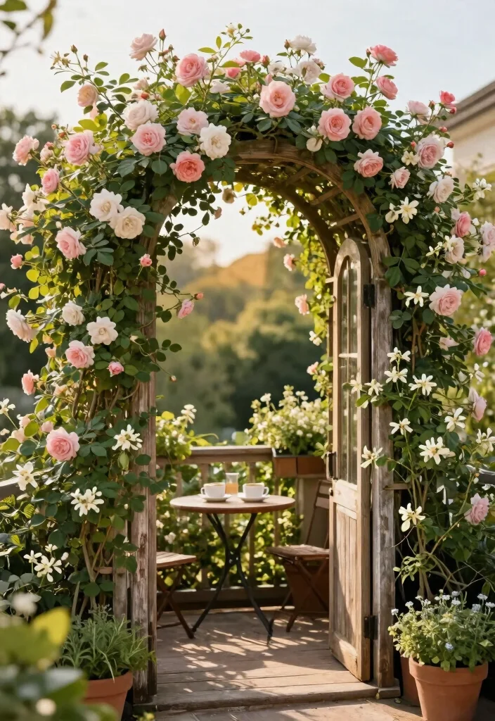 10 Planter Trellis Ideas for Small Space Vertical Gardening - 5. Arch Trellis: A Dramatic Entrance 1