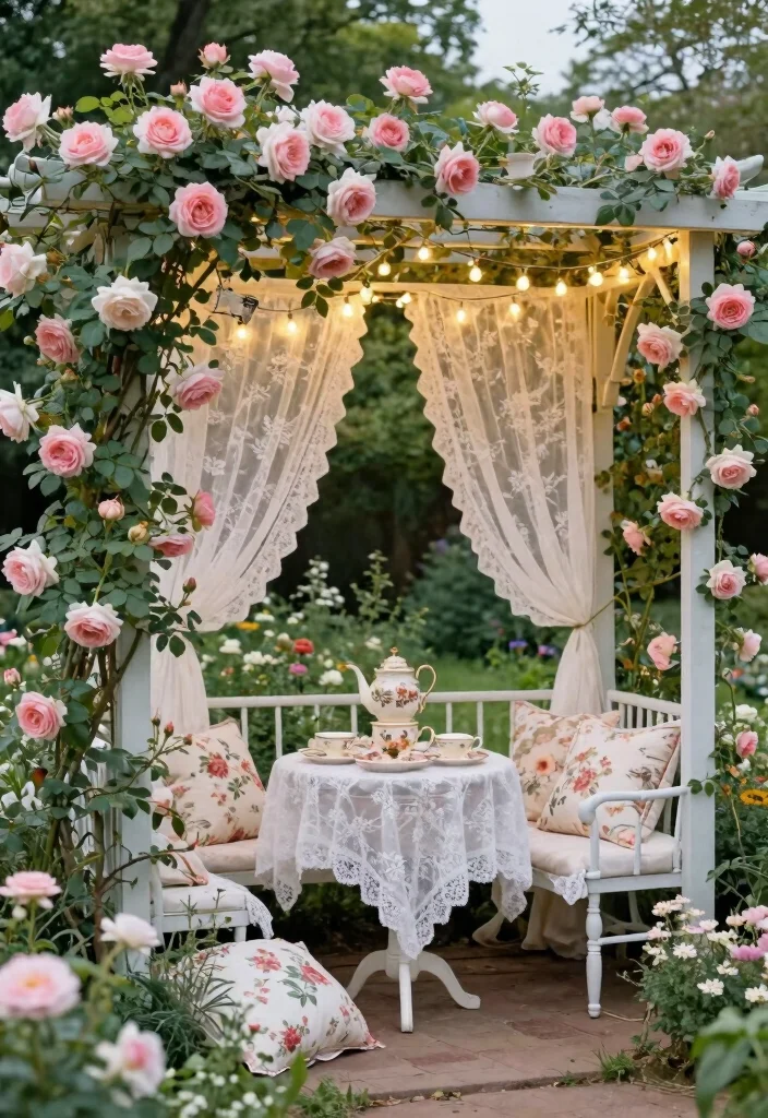 10 Rose Pergola Ideas for Romantic Garden Spaces - 6. Themed Rose Pergola 1