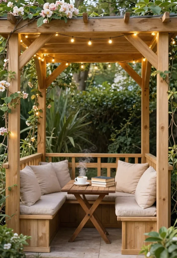 10 Side Yard Pergola Ideas to Upgrade Narrow Outdoor Areas 1. Cozy Reading Nook 0