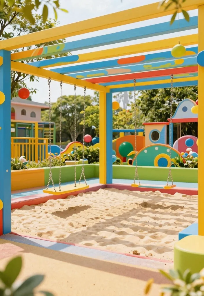 10 Side Yard Pergola Ideas to Upgrade Narrow Outdoor Areas 8. Playful Childrens Zone 0