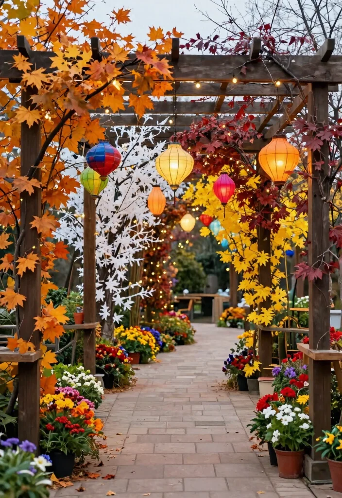 10 Side Yard Pergola Ideas to Upgrade Narrow Outdoor Areas 9. Seasonal Decor Showcase 0