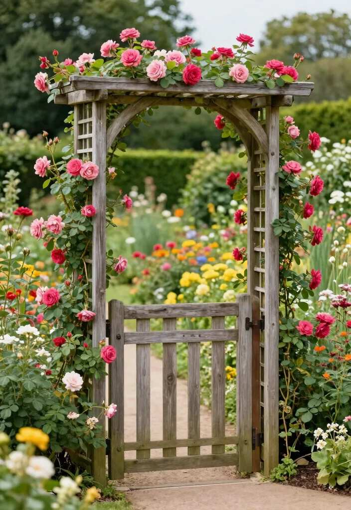 10 Simple Trellis Ideas for Easy DIY Garden Projects 9. Garden Gate Trellis 0