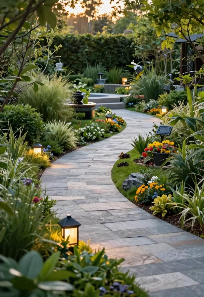 10 Two Level Patio Ideas for Defined Outdoor Living Zones - 3. Tiered Garden Pathways 1