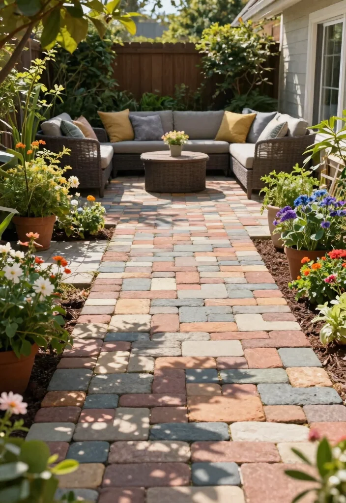 12 Backyard Ideas for Small Yards That Feel Open and Livable - 4. Patio Pavers: Defining Spaces 1