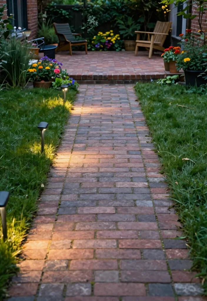 12 Brick Patio Ideas for Backyards With Timeless Appeal 9. Elegant Pathways 0