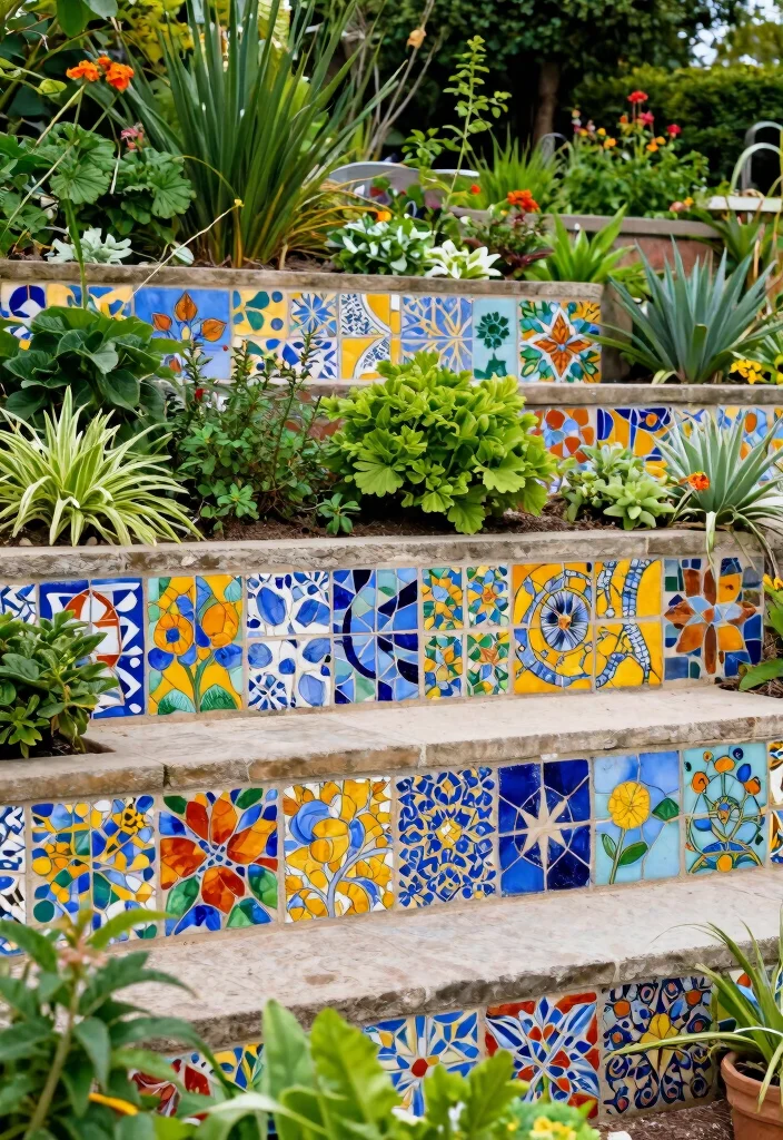 12 Retaining Wall Backyard Ideas to Fix Slopes and Add Style - 11. Artistic Designs 1