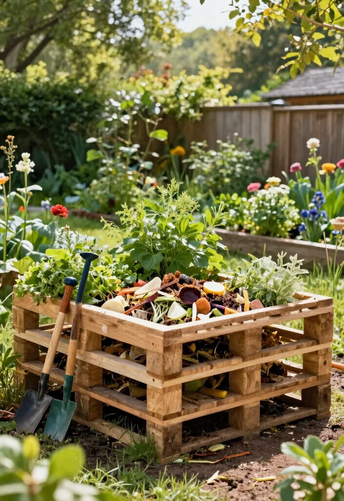 12 Sloped Backyard Ideas on a Budget That Actually Work - 11. Add a Compost Bin 1