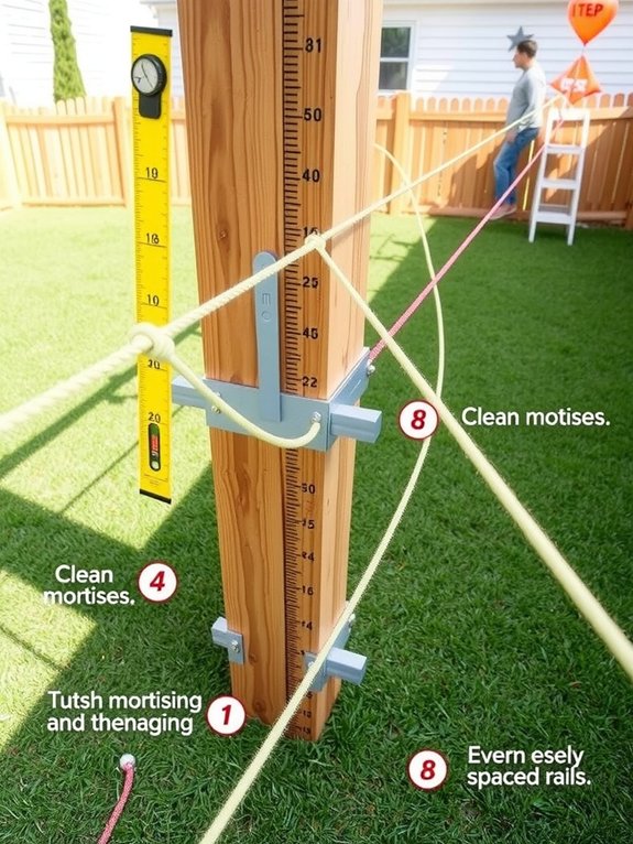 bracing for straight fence alignment