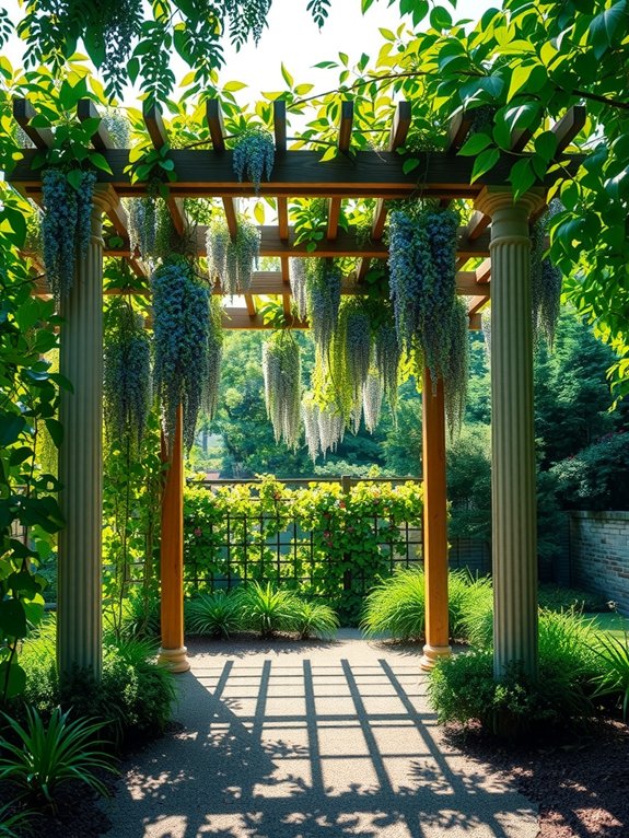 climbing plants transform pergola housing