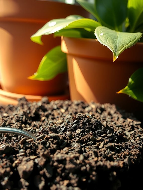 coffee grounds improve potting soil structure btr4i