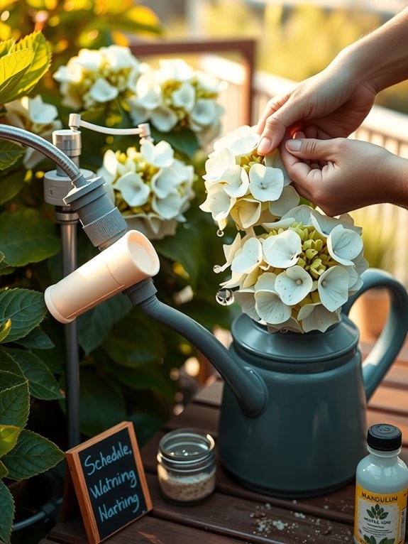 consistent watering strategic fertilizing