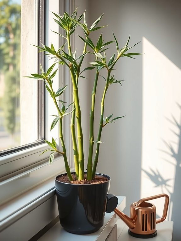container bamboo large pots watering insulation