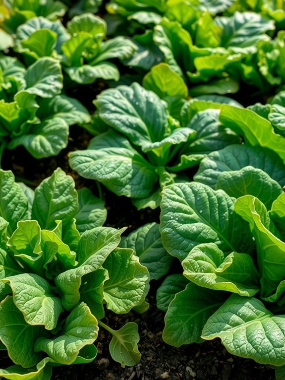 cool season greens continuous harvest