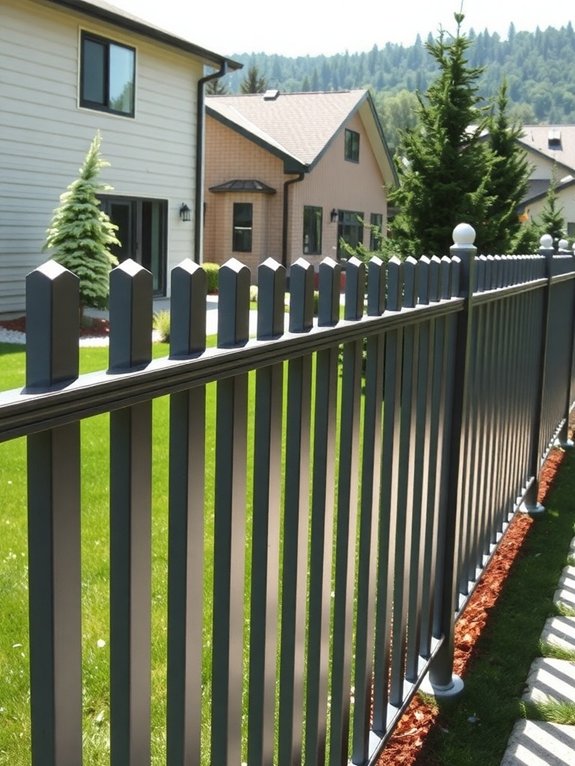 elegant low maintenance aluminum fencing