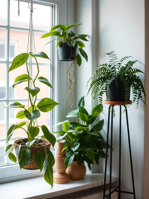 elevated vertical protected greenery