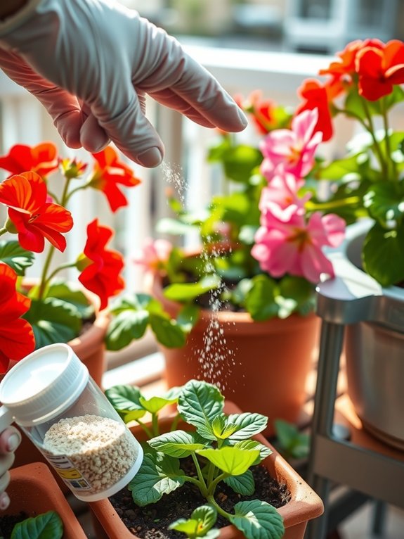 fertilize geraniums every 2 3 weeks