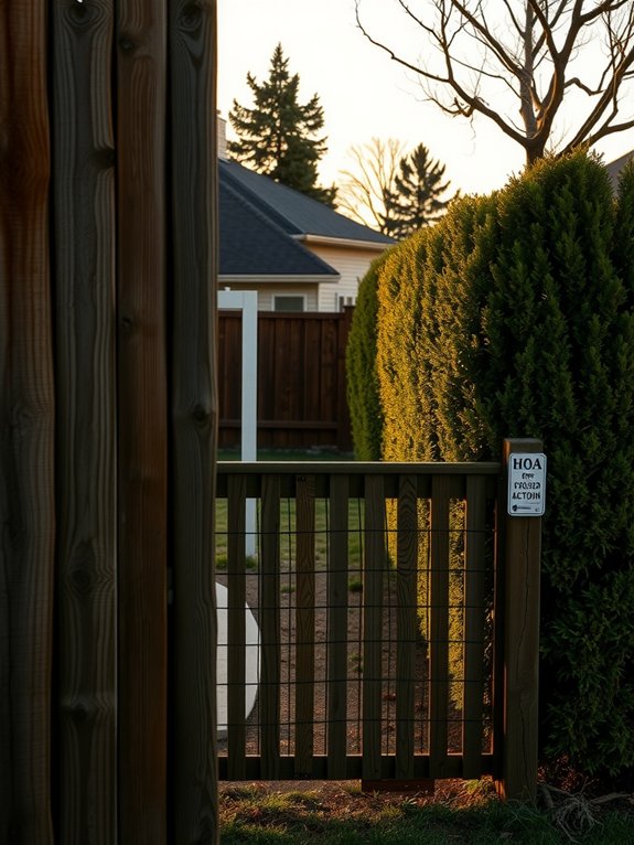 hoa rules govern fence ownership
