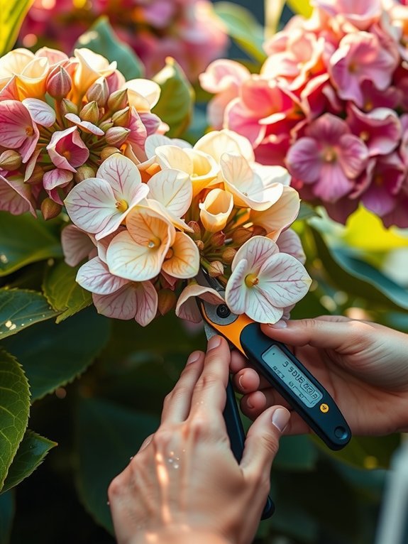 hydrangea bloom color via ph