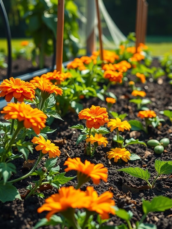 interplant marigolds to suppress nematodes
