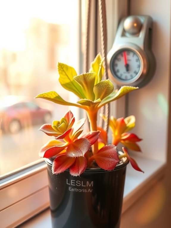 keep kalanchoe warm and bright
