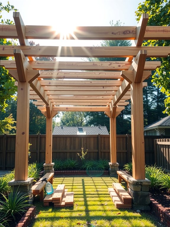 pergola maintenance regular inspections sealing