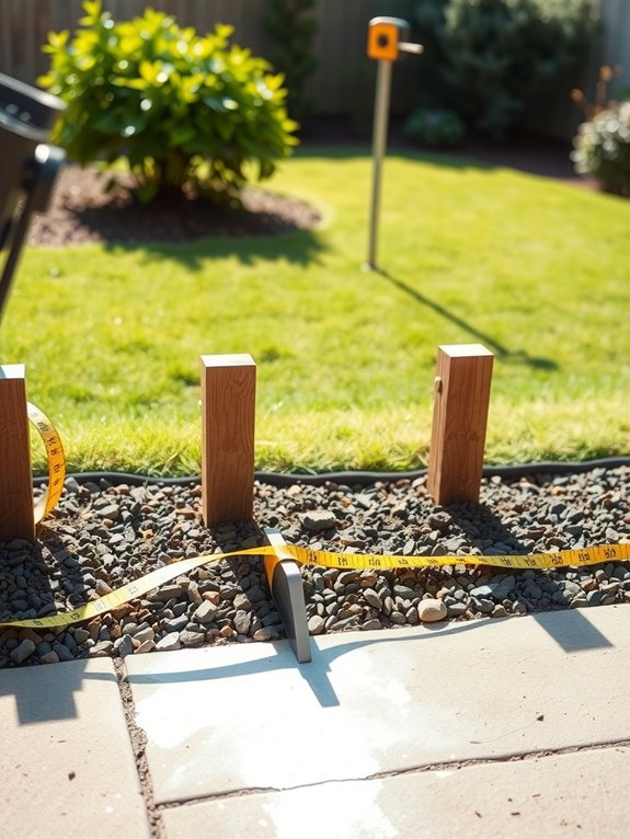 plan fence layout and post spacing