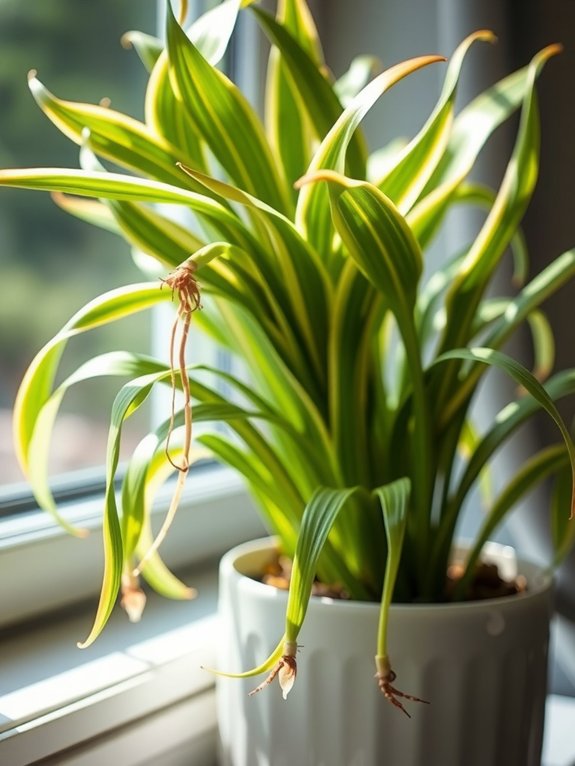 propagating spider plant offspring