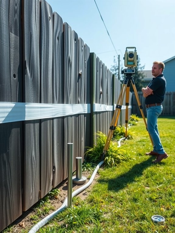 qualified surveyor confirms boundary ownership and shared maintenance