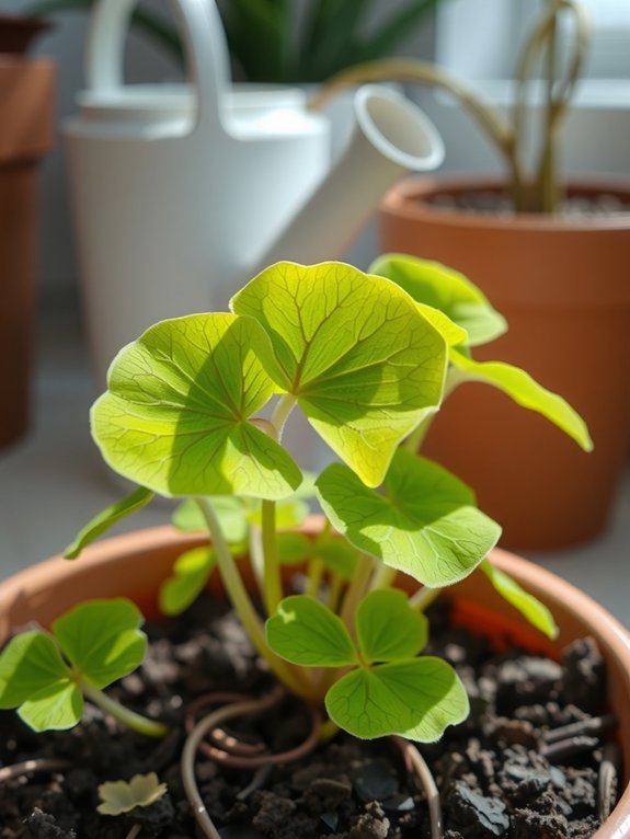 rest period enables shamrock blooming
