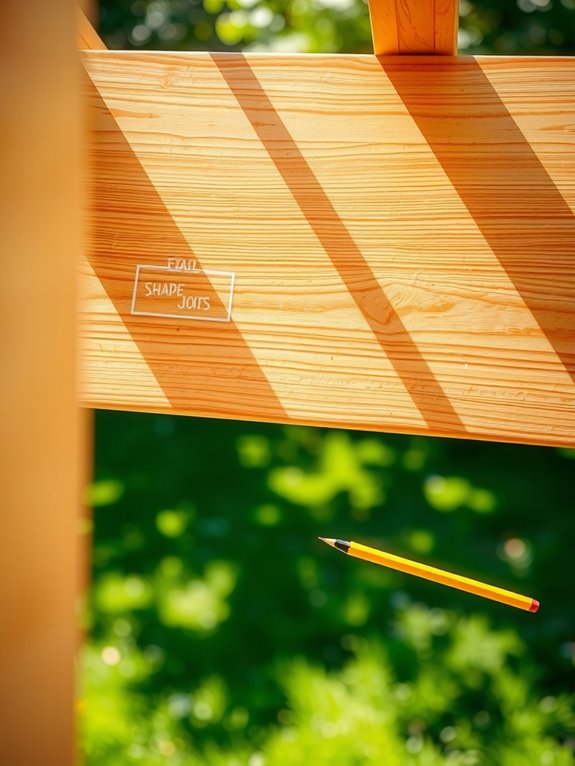 shade joists spacing and alignment plan