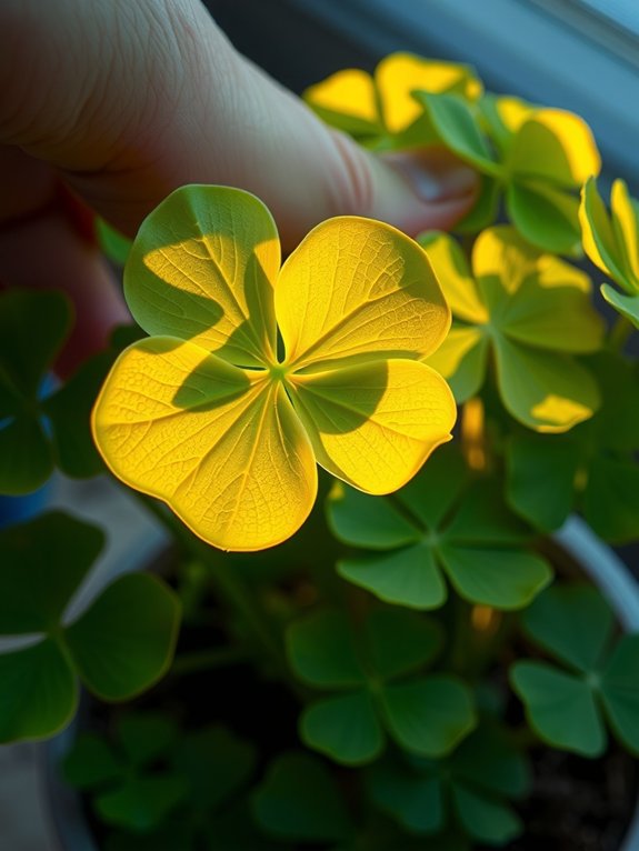 shamrock leaves nyctinastically fold nightly