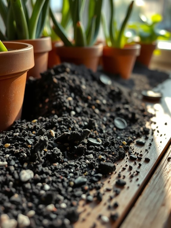 soilless mix optimizes drainage