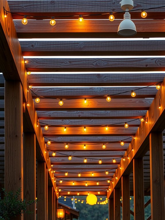 string lights brighten pergola evenings