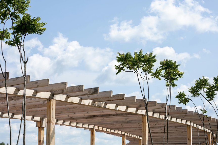 three steps to build pergola