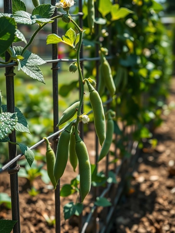 vertical trellis boosts peas performance 22ffq